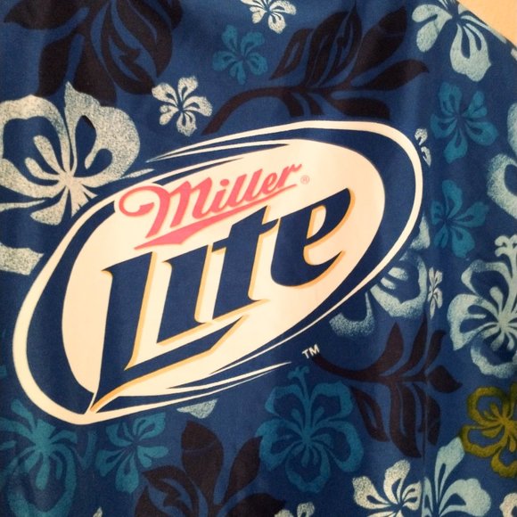 Miller Light Hawaiian Style Shirt XXL - Picture 5 of 8
